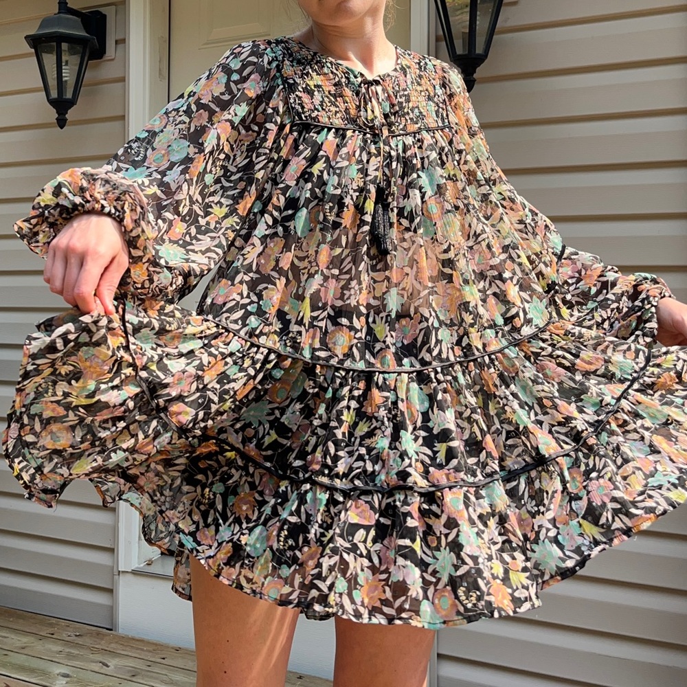 Free People Sheer Babydoll Dress